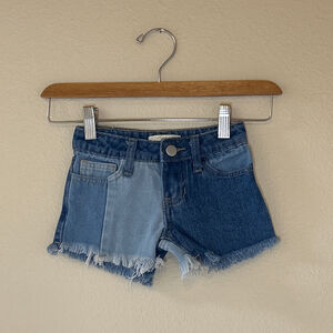 Chelsea and Violet Girls Size 3T Frayed Hem 100% Cotton Denim Shorts